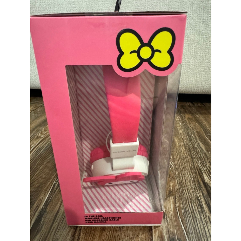 My Melody Wireless Headphones Foldable Ear/Bluetooth-Cups Sanrio - Picture 2 of 3